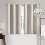 MIULEE 100% Blackout Linen Curtains by MIULEE