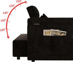 3 in 1 Convertible Sleeper Sofa, 65in Sleeper Couch - Image 8