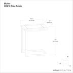 SIMPLIHOME Skyler C-Side Table - Image 3