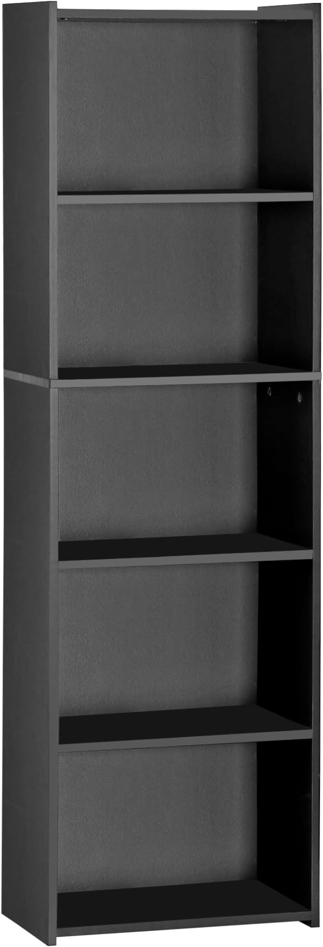 5 Tier Open Bookshelf, 52 Inch Bookcase Storage Rack - Image 4