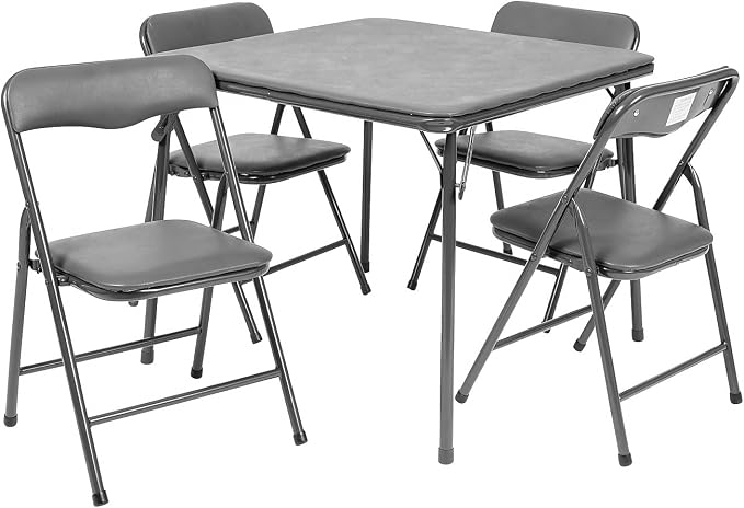 Flash Furniture Mindy Kids 5-Piece Folding Square Table and Chairs Set by FlashFurniture