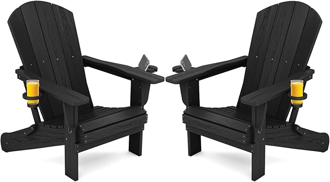 SERWALL HDPE Folding Adirondack Chair by SERWALL