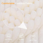 COMAX Convertible Sofa Bed, Folding Floor Couch Corduroy Fold Out Couch Bed - Image 7