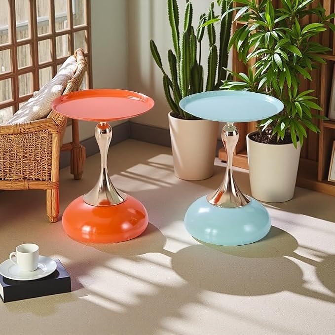 2-Pack Sleek Hourglass Side Table - Image 6
