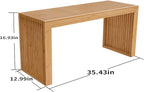 APRTAT Bamboo Dining Bench, 35 inch Farmhouse Decor Indoor Kitchen Table Bench - Image 3