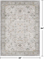 Boho Washable 5x7 Living Room Rug - Image 2