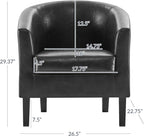 BELLEZE Accent Barrel Chair - Image 3