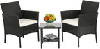 FDW Wicker Outdoor Furniture Patio Furniture Set of 3 Rattan Patio Chairs by FDW