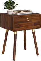 Bme Alden Solid Wood Nightstand/Side Table/End Table, Fully Assembled, - Image 4