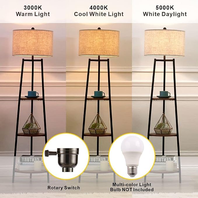 ROSEN GARDEN Floor Lamp, Standing Reading Light - Image 6