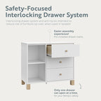 Storkcraft California 3 Drawer Combo Dresser – GREENGUARD Gold Certified - Image 7