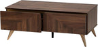 Baxton Studio Graceland Mid-Century Modern Transitional Walnut Brown Finished - Image 4