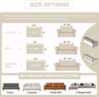 DREAMINGO Sofa Covers Washable Thick Chenille Couch Cover - Image 2