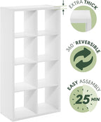 Furinno Cubicle Open Back Decorative Cube Storage Organizer - Image 7