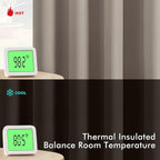 MIULEE Blackout Curtains for Bedroom 2 Panels 40 x 84 Inch Long Stone | Thermal - Image 3