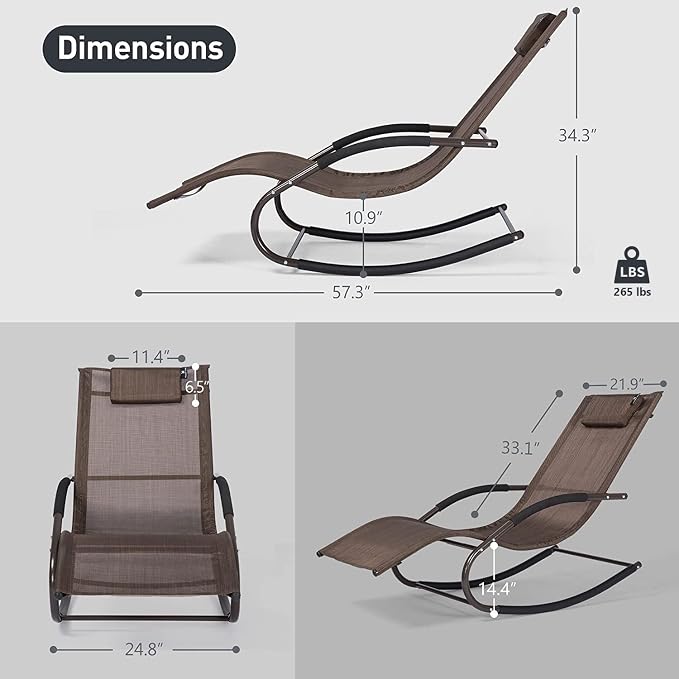 Lounge Chair, Outdoor Chaise Lounge - Image 3