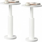 LAATOOREE Small Round Side Tables Set of 2, Drink Tables, Accent Coffee Tables by LAATOOREE