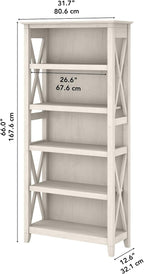 Bush Home Tall 5 Shelf Bookcase - Image 3