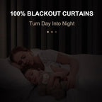 Faux Linen Total Blackout Curtains - Image 2