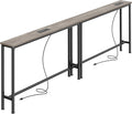 SUPERJARE 78.8 Inch Narrow Console Table by SUPERJARE