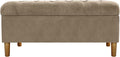 Homepop Home Decor | Tufted Ainsley Button Storage Ottoman Bench by HomePop