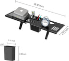 CABTE Adjustable Steel TV Top Shelf, Floating TV Stand, Universal Monitor Shelf - Image 2