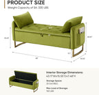 48" End of Bed Bench, Modern Storage Benches - Image 2