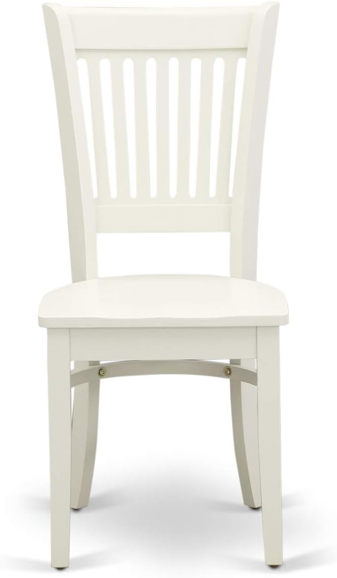 East West Furniture ANVA3-LWH-W 3 Piece Dining Room Furniture Set Contains a - Image 5
