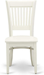 East West Furniture NDVA3-LWH-W 3 Piece Modern Dining Table Set Contains a - Image 8