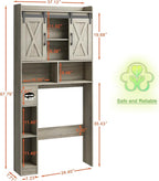 Vabches Over The Toilet Storage Cabinet, Farmhouse Storage Cabinet Over Toilet - Image 2