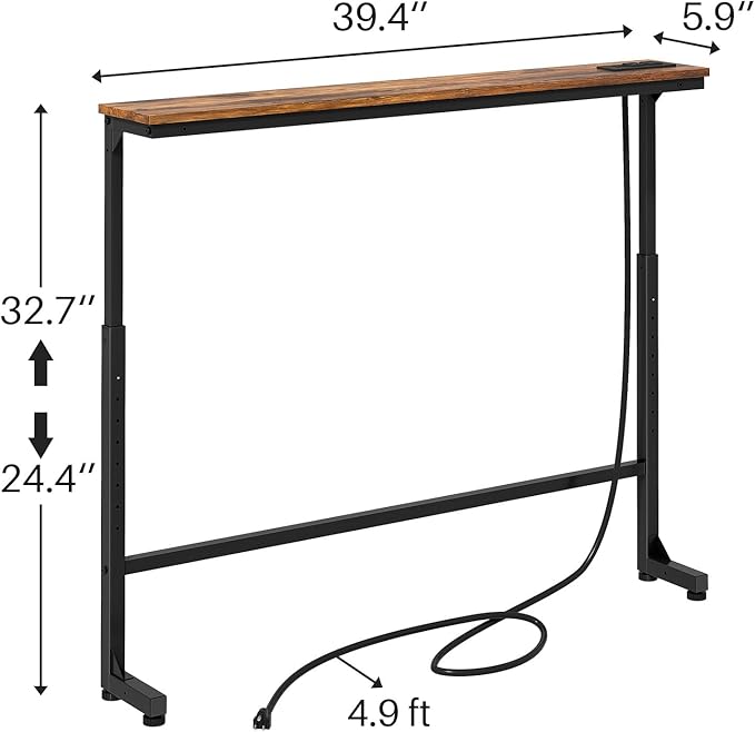 Kitstorack Narrow Console Table Behind Sofa Couch, Design - Image 3
