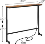Kitstorack Narrow Console Table Behind Sofa Couch, Design - Image 3
