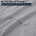 Cottington Lane Sleeper Sofa Sheets Full Size, 4 Piece Premium Quality 100% - Image 7