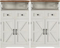 Befrases Set of 2 Farmhouse Storage Cabinet by Befrases