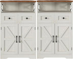 Befrases Set of 2 Farmhouse Storage Cabinet by Befrases