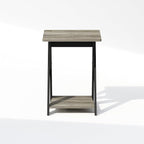 Furinno TIDUR Night Stand, Open Shelf Design X-Legs Nightstand, Criss-Crossed - Image 6