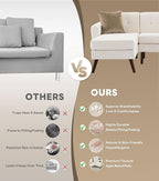 Tbfit L Shaped Couch Sofa, 3 Seater Sofas - Image 9