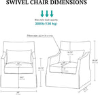 Martha Stewart London Swivel Chair - Image 3