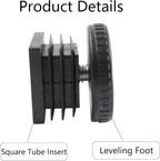 8Pcs Adjustable Leveling Feet, Square Insert Kit, Furniture Glide Leveler - Image 4
