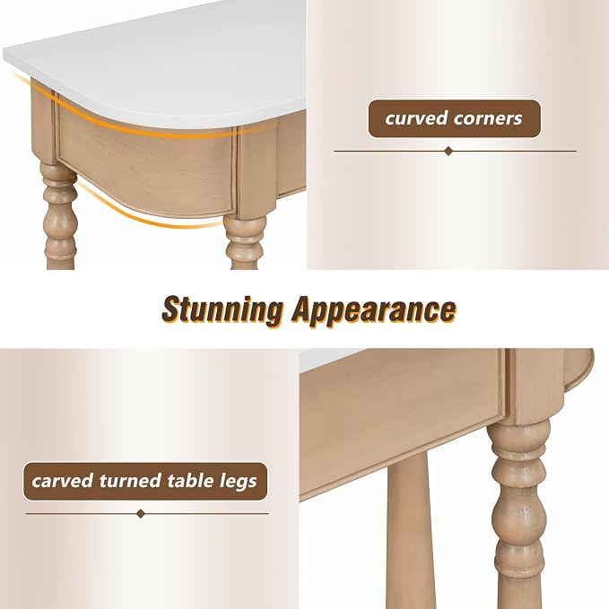 Retro Curved Console Table - Image 4