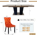 Henf 5 Pieces Extendable Dining Table Set - Image 7