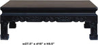 Chinese Handmade Dark Brown Rosewood Low Kang Table Stand Acs4815 - Image 7