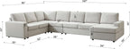 Ball & Cast 147" L-Shaped Sectional Couch - Image 2
