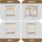 Set of 2 Nightstands, Modern End Table - Image 7