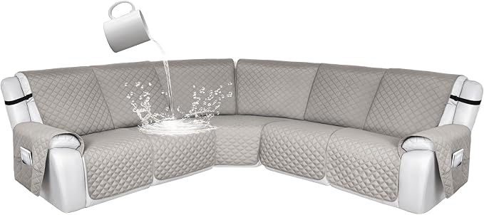 HDCAXKJ 100% Waterproof Reclining Sectional Couch Covers L Shape Recliner Sofa by HDCAXKJ