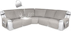 HDCAXKJ 100% Waterproof Reclining Sectional Couch Covers L Shape Recliner Sofa by HDCAXKJ