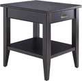 Leick Home Laurent End Table, Solid Wood, 1 Drawer, Bottom Display Shelf by LeickFurniture