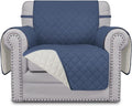 Easy-Going Reversible Couch Cover, Small Chair, Dark Blue/Ivory | Machine by Easy-Going