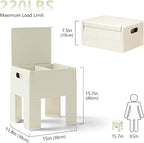 Nightstand Bedside Table with Storage Space, Dorm and Small Spaces, Easy - Image 3