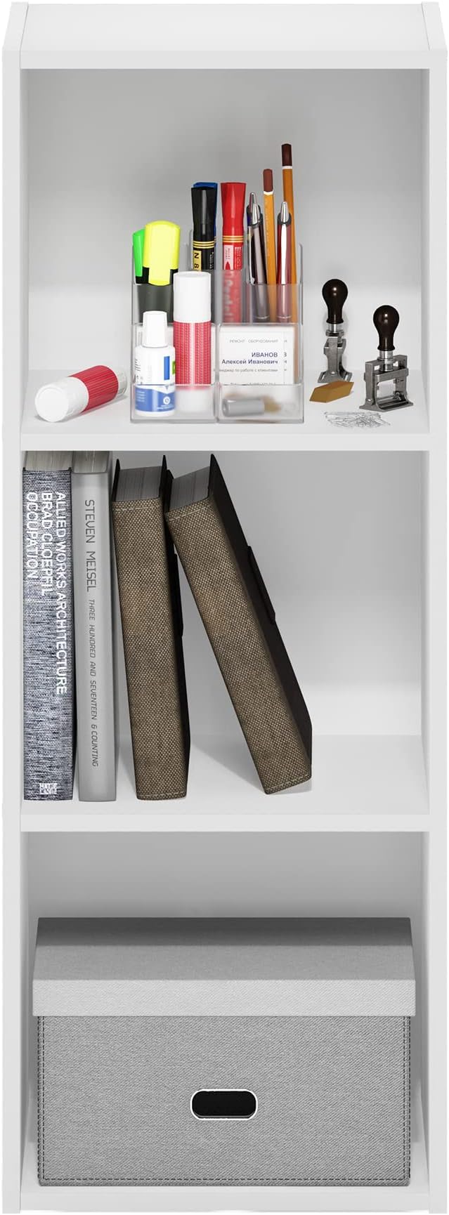 Furinno Pasir 3-Tier No Tool Assembly Open Shelf Bookcase - Image 5